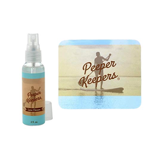 Peeper Keepers Eyeglass Cleaner Lens Spray | Extra Thick & Soft Microfiber Cloth | Eye Glasses Solution 2oz. | Glasses Cleaner