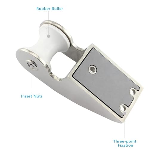 316 Stainless Steel Bow Anchor Roller, Hinged Self-Launching Winch Bow Anchor Bracket, Heavy Duty Fixed Anchor Bow Roller For Marine Yacht Docking #TOP5