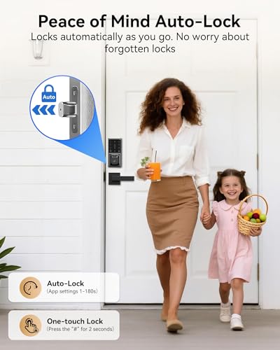 Smart Biometric Front Door Lock with Camera