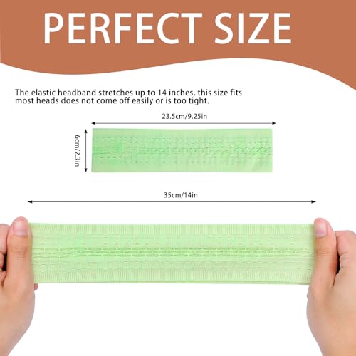 Image of Workout Headbands Non Slip Headband Sport Headbands Sweatbands Elastic Sport Hair Bands for Sports Travel Indoor Fitness Gym