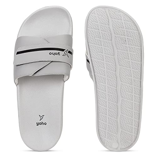 Image of YOHO Drystep Sliders for Men | Waterproof Monsoon Footwear & Rainy Sandals | Skin Friendly Adjustable Strap