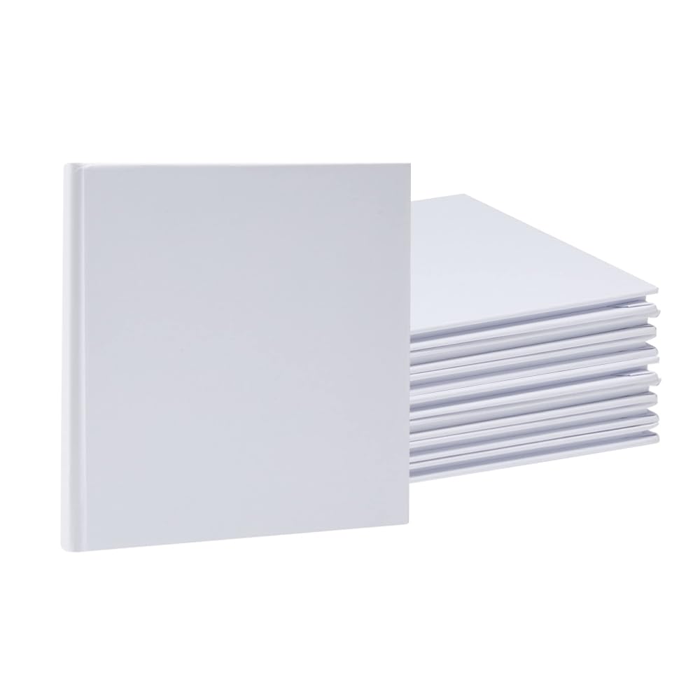Libros en blanco para niños paquete de 8 cuadernos de tapa dura para historias y cómics vacíos