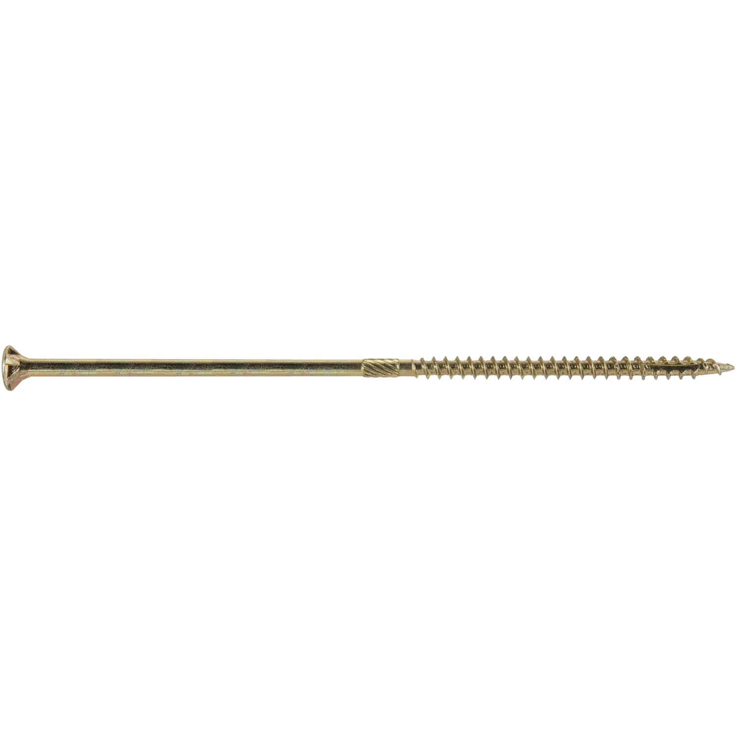 Jake Sales #10 X 6 Gold Star Wood Screw Torx/Star Drive Flat Head (Full Box - 1,100 Screw Count) - Multipurpose Torx/Star Drive Wood Screws