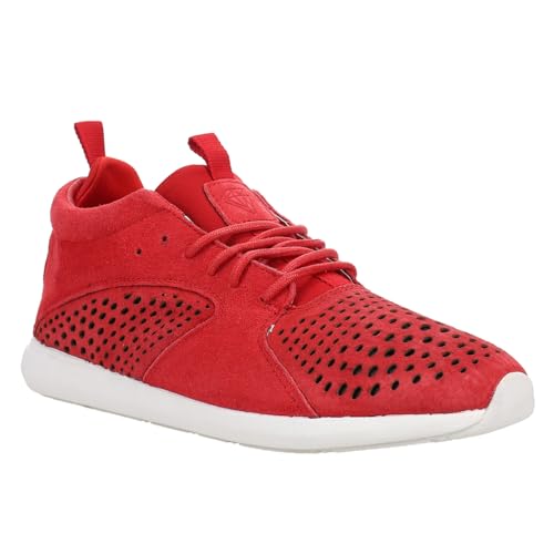 Diamond Supply Co. Mens Quest Mid Lace Up Sneakers Shoes Casual - Red2