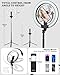 Vlogging Kit for iPhone/Android, 10” Ring Light with Stand, 74” Tripod for iPhone with Light, Microphone, YouTube Starter Kit for TikTok Content Creator