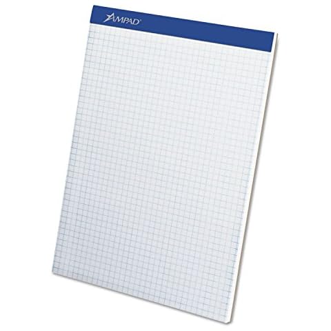 Ampad Evidence Quad Dual-Pad, Quadrille Rule, Letter Size (8.5 x 11.75), White, 100 Sheets per Pad (20-210) Cover