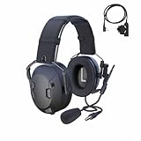Entry-Level Walkie Talkie Electronics Ear Muffs Comms PTT Hearing Protection Noise Reduction Comfy Headset Radio Communication Headphone For Airsoft Shooting Paintball MilSim UTV Starters for UV5R