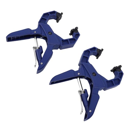 Abrazaderas de mano con trinquete Emoshayoga de 2 piezas para talleres de carpintería casera 6
