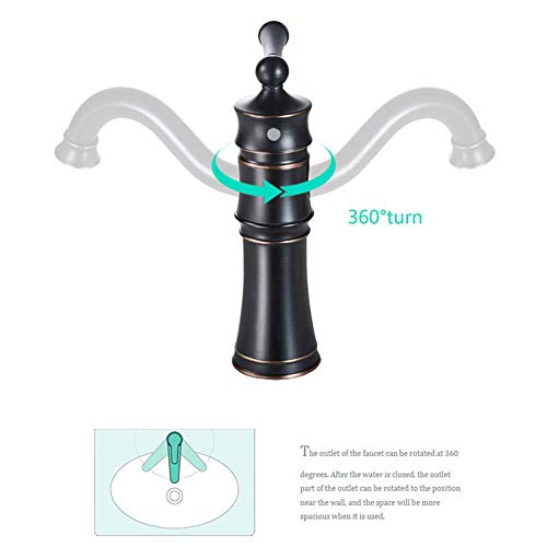 Mitigeur de lavabo eau chaude froide avec bec orientable 360