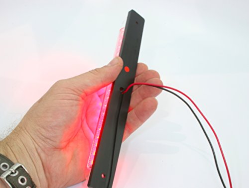 Led Bar Light - Heavy Duty, Marine, Rv - Waterproof 12 Volt Dc Led Courtesy Convenience Lamp, Red Leds, 8" Length #TOP5