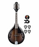 Ibanez M510DVS A-Style Mandolin in Dark Violin Sunburst with Clip on Tuner
