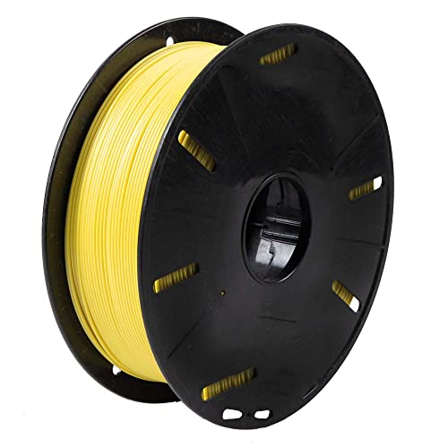 Image of Tesseract Premium PETG 1.75mm 3D Printing Filament | Dimensional Accuracy + /- 0.03mm | Compatible with Most FDM Printers | 1 KG 3D Printer Filament - Yellow (Quantity 1)