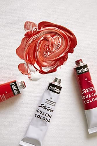 Pébéo  Studio Gouache - Gouache Paint Set for Professional Artists and Hobby Painters  12 colours, 12 ml