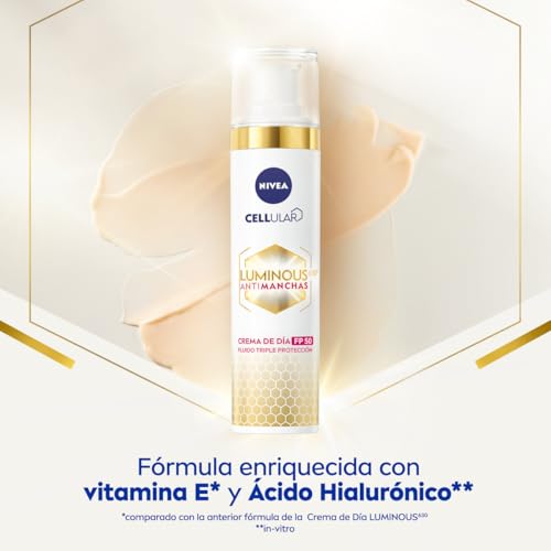 NIVEA Cellular Luminous630 Set Antimanchas Crema FP50 40ml y Sérum 30ml 3