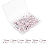 Transparente Reisszwecken: Mit ihrem klaren Design sind diese reisszwecken auf jeder Oberfläche nahezu unsichtbar. Sie bieten eine sichere Befestigung und sind ideal für farbenfrohe Poster.