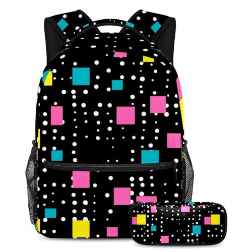Cartables de grande capacité pour soulager le dos des adolescents avec trousse assortie