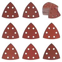 120 Stück Schleifpapier Dreieckschleifer 93x93x93mm Deltaschleifer Schleifpapier Körnung 40 60 80 120 180 240 320 400 Schleifblätter Klett Schleifdreiecke für Holz Metall Gips