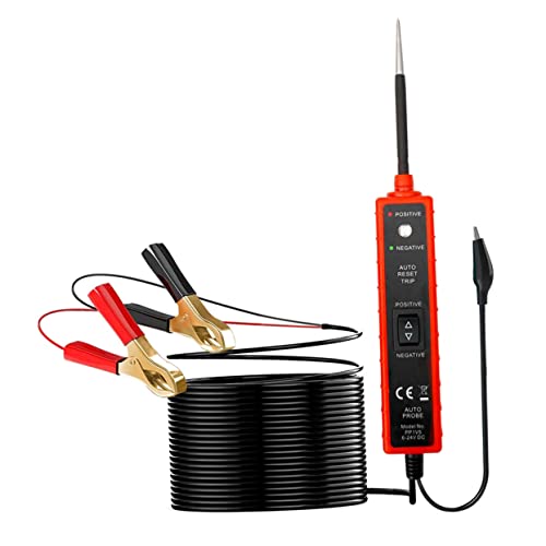 Uonlytech probador de coche inspector cargador de batería de coche caimán enchufe circuito Comprobador de diodos y fusibles buscador de interruptores herramientas del electrico AbS