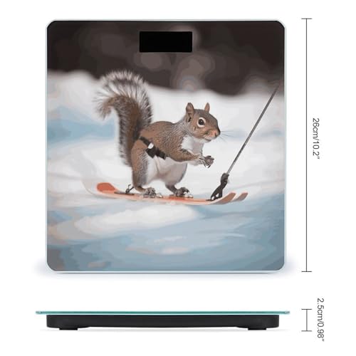 Báscula digital de baño inteligente Skiing Squirrel miniatura 2