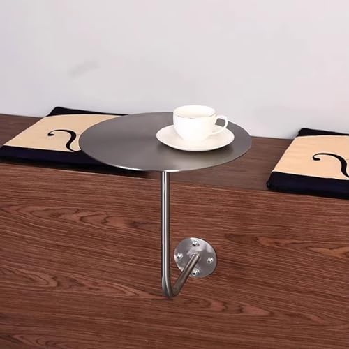 JXIPANUL Mesa de Centro montada en la Pared Mesa Auxiliar Redonda | Mesa Auxiliar Moderna para Espacios Estrechos y pequeños | Mesa de cóctel para Bar, Mesa Baja para bistró, Muebles de Pub
