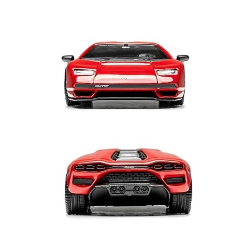 Modelo de coche metálico LPI 800-4 escala 1:64 rojo miniatura 6