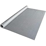 Matériau durable : ce revêtement de sol en caoutchouc pour garage est fabriqué en PVC de 1,5 mm d'épaisseur, résistant à l'usure et imperméable des deux côtés, offrant une grande élasticité et une indéformabilité.
