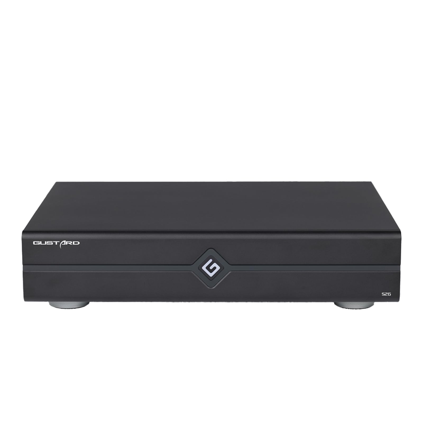 Gustard S26 Musikserver, digitale Audio-USB-Audioschnittstellen GCLK-02-Taktmodul Netzwerk-10MHz-Takt, Ultra-Low-Latency-Audioprocessingsystem CelPlayer Roon Core UPnP-Server (schwarz)