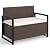 Tangkula 40 Gallon Outdoor Bench with Storage, Patio Wicker Storage Bench with Cushion, Cover, Metal Frame, Deck Box Seat for Backyard, Poolside, Balcony, Garden