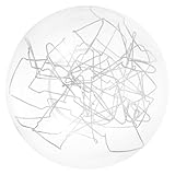 Abat-jour en verre pour lampe suspendue : la structure en fil de fer à l'intérieur de l'abat-jour sphérique crée un effet d'éclairage superposé et créatif, abat-jour en verre pour lampe