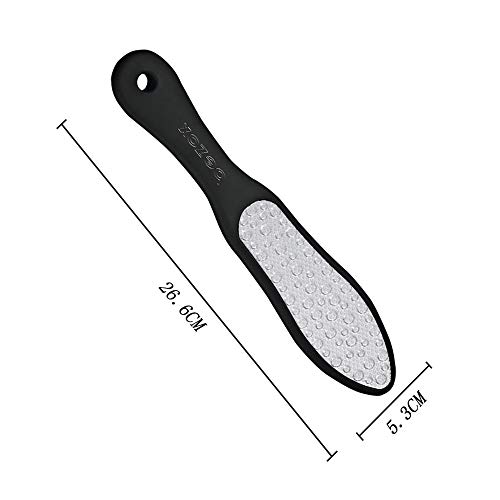 BEZOX Professional Foot File - Double Sided Pedicure - Foot Rasp Dead Skin and Callus Remover Scraper - Portable Foot Care Tool - Stainless Steel