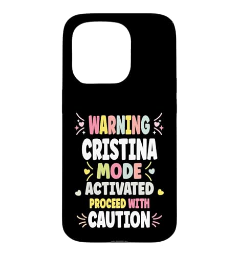 CRISTINA Personalized Women's Gift Custom CRISTINA �X�}�z�P�[�X iPhone 15 Pro �p