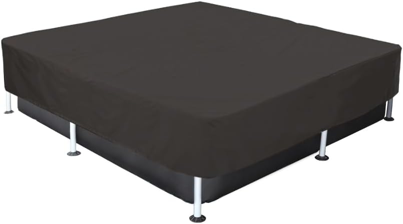 7 feet Square Pool Cover for Square Metal Frame Above Ground Covers Waterproof Heavy Duty 7ft x 7ft Framed Swimming Pool Cover