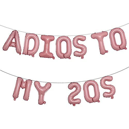 Adios To My 20S Balloon 30th Birthday Party Decor Taco Bout 30 Balloons Mexican 30th Birthday Fiesta 30 Birthday Decor Cactus Balloon (Pink)