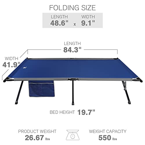 Ever Advanced Oversized Xxl Folding Camping Cot For Outdoor Travel Portable Tent Bed With Carry Bag Support To 550 Lbs #TOP5