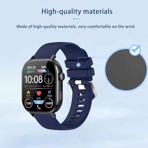 Correa de silicona para reloj Jugeman P131 azul miniatura 3