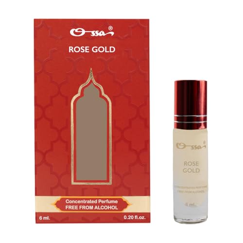 Image of Ossa Rose Gold Concentrated Perfume 6ml | Alcohol Free Roll On Attar For Men & Women | Premium Long Lasting Unisex Fragrance With Musk, Amber & Sandalwood Notes |Ideal For Daily Use & Signature Scent