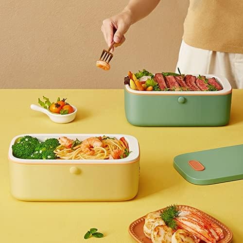 Electric Lunch Box Smart Appointment Rice Cooker Pot Mini Multicooker Ceramic Liner Water-free with Digital Display(E)