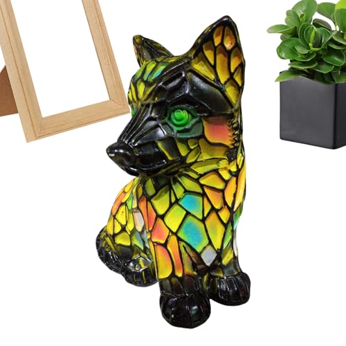 Lampe chien LED art en résine pour créer une ambiance cocooning au salon