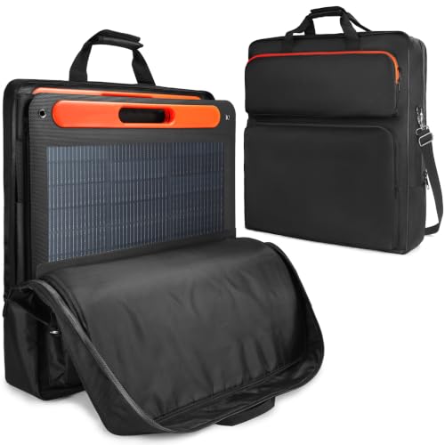 Image of Amazing Fair Solar Panel Carrying Case Compatible with 2 Jackery SolarSaga 200W Panels, Padded Portable Solar Panel Storage Bag Compatible with Jackery SolarSaga 200W Bifacial (200W | 25.2"×24"×4.5")