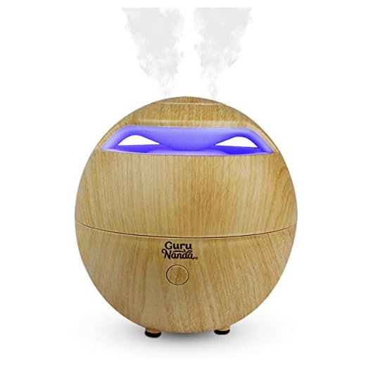 GuruNanda Light Globe Essential Oil Diffuser - 7 Color Changing LED Lights - Cool Mist Ultrasonic Humidifier For Aromatherapy Oils - Water Auto Shut-off …(Light Globe (No Oils))