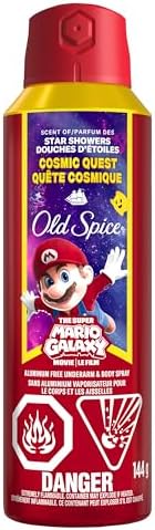 OLD SPICE WILD COLLECTION BODY SPRAY LIMITED EDITION MARIO COSMIC QUEST