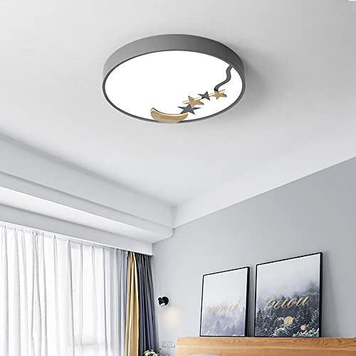 Plafonnier LED anti-eblouissement en bois variable pour chambre bebe