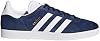 adidas Gazelle Running unisex, Collegiate Navy/White/Gold Metallic, 9 UK 7