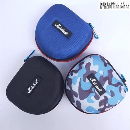 Image of Hard Eva Box Travel Carrying Bag Zipper Protective Pouch Cover Case Shockproof Storage Fits with USB Cable Compatible with Marshall Major 5 /4 /3 /2 Headphone (Black)