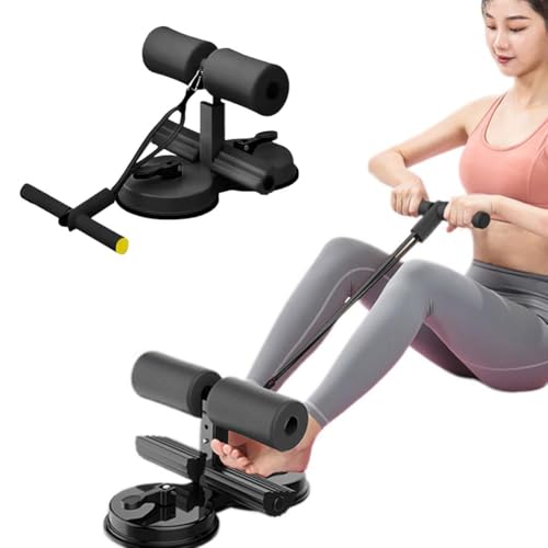 SHUZHENG Bauchmuskeltraining-Hilfsgerät, multifunktional, verstellbarer Bauchmuskeltrainer mit doppelten Saugnäpfen, verstellbarer Bauchtrainer mit Saugnapf und Widerstandsband, drei Stufen der SHUZHENG Bauchmuskeltraining-Hilfsgerät, multifunktional, verstellbarer Bauchmuskeltrainer mit doppelten Saugnäpfen, verstellbarer Bauchtrainer mit Saugnapf und Widerstandsband, drei Stufen der