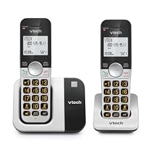 VTech DECT 6.0 Cordless Phone, 2-Handset Interference-Free Sound, Large Backlit Display, Big Buttons, Caller ID | VG231-2