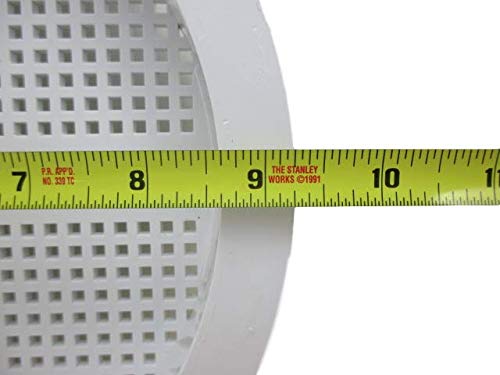American Spa Parts Filter, Skimmer Basket,Coleman, 94-'08, Snap-In, Top Mount Skim Filter, White, 9 1/4" Od, Snaps On Top Of Coleman Filter #TOP2