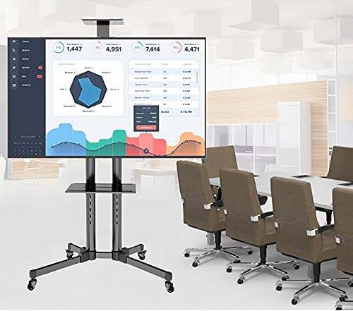 Soporte Universal para TV Móvil con Almacenaje y Altura Ajustable miniatura 4