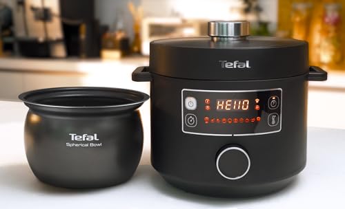 Tefal CY7548 Turbo Cuisine Multicooker | Electric Pressure Cooker | 5 Litre Capacity | 10 Cooking Programs | Patented Kitchen Bowl | Easy to Use | Recipe Book | Black