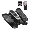 Under Desk Elliptical Machine for Senior Mini Elliptical Leg Exerciser with Remote Control Portable Electric Seated Foot Pedal Exerciser for Home Office
